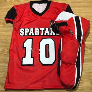 Service OEM Vente en gros de bonne qualité impression par sublimation logo personnalisé ensemble de maillots de football américain pour hommes uniformes - Product Image 1