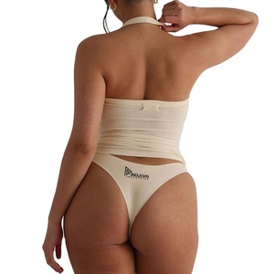 Custom Ladies Swim Set Polyester Spandex Halter Neck Inner Bra Support Stretch Quick Dry Beachwear Bikini - Product Image 6