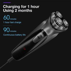 Rasoir électrique rechargeable pour homme, étanche IPX7, triple lame, avec fonction lavable pour le rasage du visage et du corps - Product Image 5