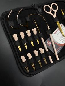 ชุดอุปกรณ์ต่อผมทำจากสแตนเลสเกรดเปลือยสีทองคุณภาพสูงออกแบบโลโก้ได้ตามต้องการ - Product Image 3