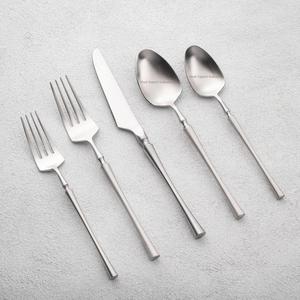 Newly Design Stainless Steel <b>Gold</b> Finished <b>Cutlery</b> Set With <b>Black</b> Enamel Handle for Dining Table Dinnerware Flatware Set - Product Image 3