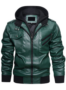 Men's Winter <b>Jacket</b> Leather Bomber with <b>Fur</b> One Piece Plus Motorcycle <b>Jacket</b> Woven <b>for</b> Adults Regular Style <b>jacket</b> <b>for</b> men - Product Image 5