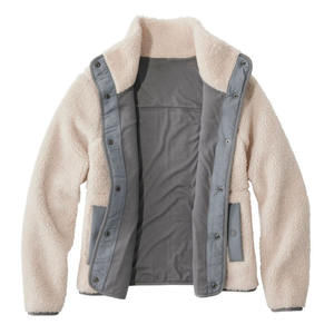 Chaqueta de invierno de lana Sherpa unisex, ropa de abrigo de moda cálida, abrigo de felpa con cremallera acogedor al por mayor para hombres y mujeres - Product Image 4