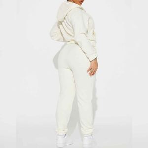 ชุดวอร์มผู้หญิงแบบมีซิป ผลิตจากผ้าฝ้ายฟลีซ น้ำหนักเบา ระบายอากาศได้ดี สินค้าขายดี - Product Image 4