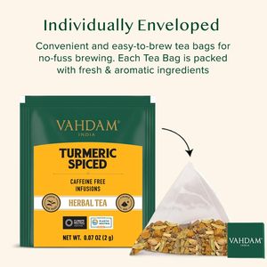 ชาสมุนไพรขมิ้น VAHDAM แบบซอง (30 ซอง) - Product Image 6
