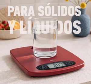 Bilancia da cucina elettronica rossa fino a 5 kg (Jata HBAL1203) - Product Image 2