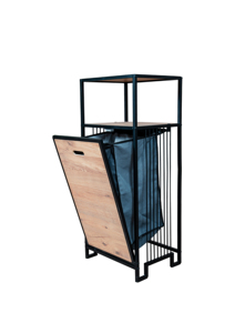 Mueble para ropa sucia, cesto de ropa abatible, organizador de almacenamiento de ropa, clasificador de ropa, mueble de almacenamiento para baño, cesto para ropa sucia - Product Image 4
