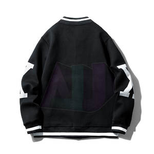 Chaqueta Varsity con Cuello Alto y Logotipo Frontal para Hombre, MOQ Bajo, Mezcla de Algodón Transpirable y Ecológica, Estilo Casual de Invierno - Product Image 2