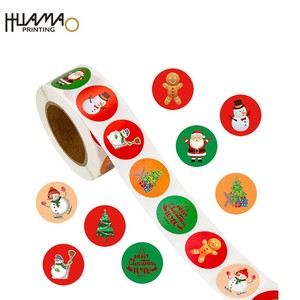 Pegatinas Navideñas de Papel Dorado Huamao, Pegatinas Decorativas con Logotipo Personalizado en Relieve para Embalaje de Regalos de Lujo - Product Image 6