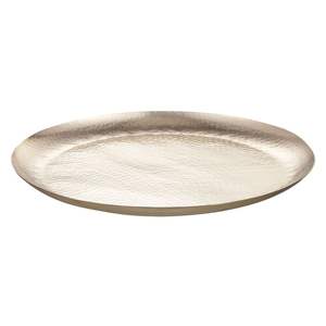 Assiette de présentation en cuivre martelé de style moderne, taille personnalisée, polie, pour la cuisine, la salle à manger, multifonctionnelle, fabriquée en Inde, pour la maison - Product Image 2