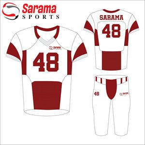 Logotipo personalizado de alta calidad, impresión por sublimación barata, diseño personalizado, fútbol americano - Product Image 1