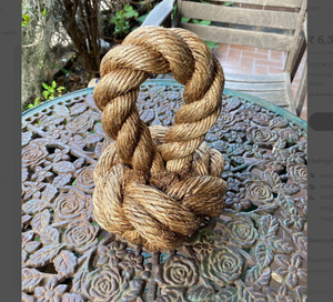 Jute mince torsadé fait à la main porte butée charnière porte coulissante fermeture automatique noir charnière de porte - Product Image 2