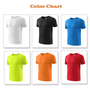 Venta al por mayor de poliéster cómodo suave transpirable barato hombres y mujeres en blanco de secado rápido Camiseta deportiva para hombres - Product Image 4