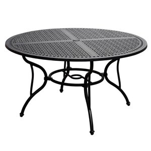 Table de table carrée en treillis métallique robuste Patio cour porche extérieur café côté Table d'extrémité noir fini maison hôtel Table - Product Image 3