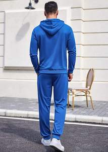 Conjunto Deportivo de Dos Piezas con Logotipo Personalizado para Hombre, Sudadera con Capucha y Pantalones Deportivos de Felpa Técnica, Ropa Deportiva para Gimnasio 2026 - Product Image 3