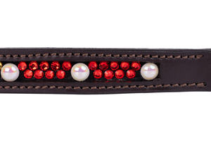 Best Indian Handmade Leather Horse Brow Band Multi-Color Crystal Diamond Available in All Sizes leather <b>bridle</b> brow band - Product Image 6