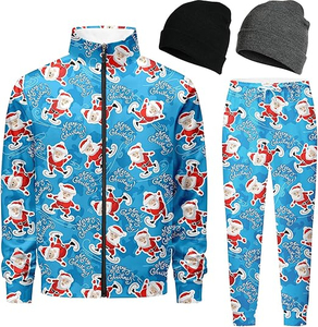 Conjunto Deportivo Navideño Acogedor para Invierno, Ideal para Mañanas Festivas, Noches Relajadas y Ropa Cómoda para el Hogar - Product Image 1