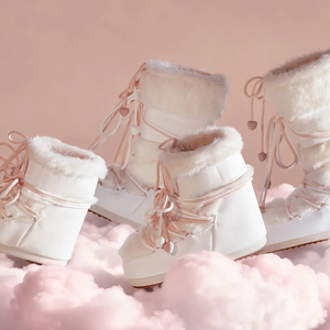 Bottes de neige d'hiver de créateur de qualité supérieure, chaudes et fourrées, en cuir véritable, style robuste, pour hommes élégants - Product Image 2