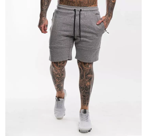 กางเกงวิ่งออกกำลังกายผู้ชาย ออกแบบโลโก้เองได้ เอวยางยืด แห้งเร็ว ระบายอากาศดี ผ้าฝ้าย 100% ลายเรียบ ปรับแต่งได้ - Product Image 4