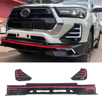 Adapté pour Hilux 2021 2022 2023 Becquet avant en plastique à ajouter au capot, protection de capot avec lumière LED