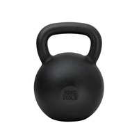Kettlebells lourdes de 92 kg pour entraînement de groupes musculaires multiples avec indicateurs de poids gravés