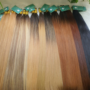 Extensions de cheveux humains vietnamiens bruts, double épaisseur, non-Remy, lisses comme des baguettes, de 8 à 30 pouces, en vrac, toutes couleurs - Product Image 4