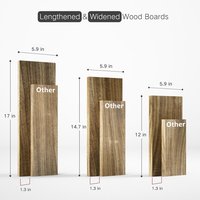 Handgemaakte moderne mango houten zwevende wandplanken, enkelvoudige laklaag, bruin, woonkamer, kledingkast, keuken, badkamer, multifunctioneel