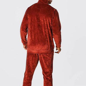 Chándales de entrenamiento de terciopelo para hombre, 100% algodón, venta al por mayor, chándal de terciopelo transpirable personalizado, conjuntos de joggers para niños - Product Image 2
