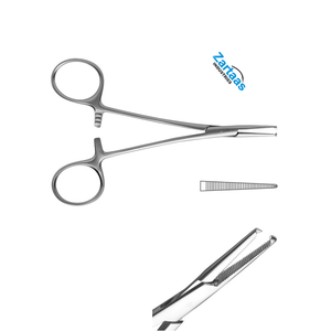 Fórceps de arteria Halsted-Mosquito de acero inoxidable de alta calidad, dientes rectos dentados 1x2, instrumentos quirúrgicos de 5 pulgadas - Product Image 2