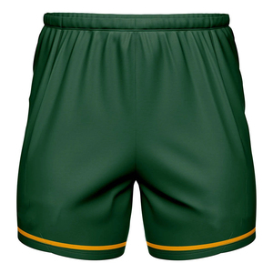 Shorts amples pour hommes décontractés de qualité supérieure en couleur vert foncé respirant personnalisé en gros unisexe - Product Image 5