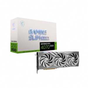2024 nuevo M S I Ge Force R T X 4070 SUPER 12G GAMING SLIM blanco paquete sellado Gaming Desktop Gaming G P U R T X 4070 Super - Product Image 3