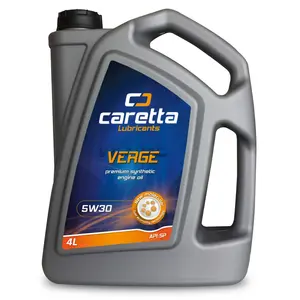 Полноценное синтетическое моторное масло CARETTA VERGE 5W30 API SP высококачественное синтетическое бензиновое моторное масло 4 литра пластиковая бутылка