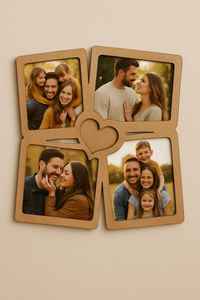 Marco de Fotos Moderno, Ligero y Ecológico, Cuadrado, de Madera con Incrustaciones de Hueso Antiguo, Decoración de Pared, 6x4 - Product Image 2