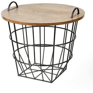 Magnifique ensemble de deux paniers à linge décoratifs en fil de fer métallique, finition plaquée or, de formes différentes, à prix avantageux - Product Image 2