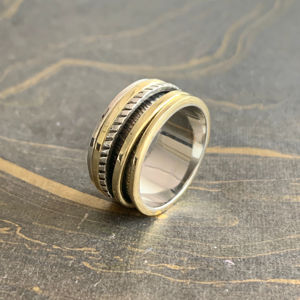 Everyday Wear Two Tone <b>Spinner</b> <b>Ring</b> 7.7 Grams - Product Image 1