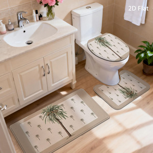 Custom Printed Bath <b>Mat</b> <b>Bathroom</b> Rug <b>Set</b> for <b>Bathroom</b> Non-Slip Shower Curtain Bath <b>Mat</b> - Product Image 6