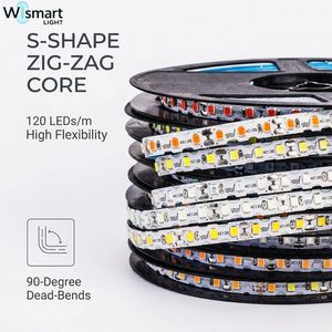 Wismart สาย <span class=keywords><strong>LED</strong></span> แบบแยกไฟ<span class=keywords><strong>นีออน</strong></span>6/8มม. พร้อมไฟ <span class=keywords><strong>LED</strong></span> 120ดวง12V/24V IP65 - Product Image 3