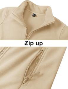 2024 veste polaire légère en coton respirant pour femmes pour l'hiver poches chaudes pour les activités de plein air séjour grande taille - Product Image 5