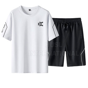 New Style Personalized Men Custom Summer Set Cotton/Polyester Sports <b>Running</b> Plain Summer Set - Product Image 1