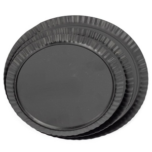 Plateau de service rond en or luxueux, plateau décoratif en métal, organiseur de table basse, plateaux modernes pour la cuisine, pour mariage, décoration de la maison - Product Image 3