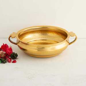 ชุด urli ทองเหลืองชุดตกแต่งบ้านและงานแต่งงานทำจากทองเหลืองดีไซน์แบบโบราณของอินเดีย - Product Image 6