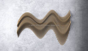 Estante de Pared Moderno de Madera Estilo Art Deco, Función de Colgado, Arte de Pared para Cumpleaños, Estante Flotante para Retratos, Hecho a Mano, Multipieza - Product Image 4