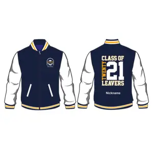 Benutzer definierte Uni-Jacken für College & University Leavers mit Premium Chenille Stickerei Patch Work Logo und Nummern