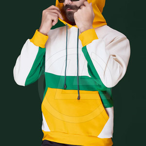 Sudadera con Capucha Gruesa para Invierno, con Costuras Resistentes, Corte Regular, Color Sólido, Capucha Ajustable, Tejido de Felpa, Poliéster/Algodón - Product Image 2