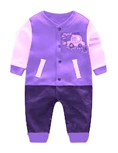 Pelele de algodón y LICRA unisex para recién nacidos, estilo veraniego para bebés, niños y niñas, surtido al azar con cierre de botón a presión - Product Image 1