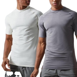 Customization Stock Printed ODM OEM RTS007 Unisex Short Sleeve Rash Guard Breathable Eco-Friendly Quick Dry 180g Nylon Spandex - Product Image 1