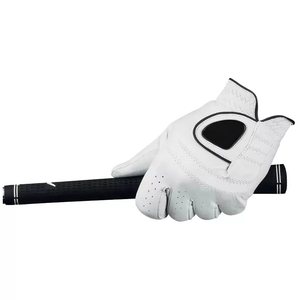 Gants de golf respirants en cuir Cabretta en peau de mouton OEM bon marché gant de sport coupe durable Offre Spéciale logo personnalisé pour hommes femmes - Product Image 5