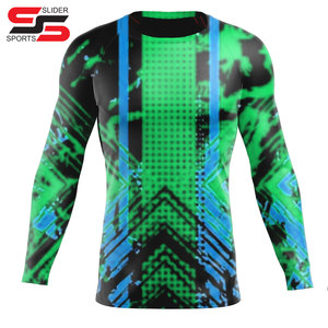Protection contre les éruptions cutanées personnalisée légère pour hommes Protection solaire avec manches longues Surf et BJJ Logo personnalisé Baselayers - Product Image 6