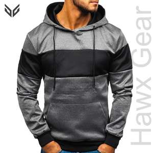 Vente en gros de sweatshirts à capuche en coton polyester et polaire pour hommes, manches longues, pull doublé, conception de la saison d'hiver, nouveauté - Product Image 2