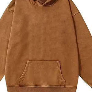 Moda vintage alta calidad buen precio 100% algodón sol desteñido duradero lavado ácido gota hombro pulóver hombres Sudadera con capucha hombres - Product Image 6